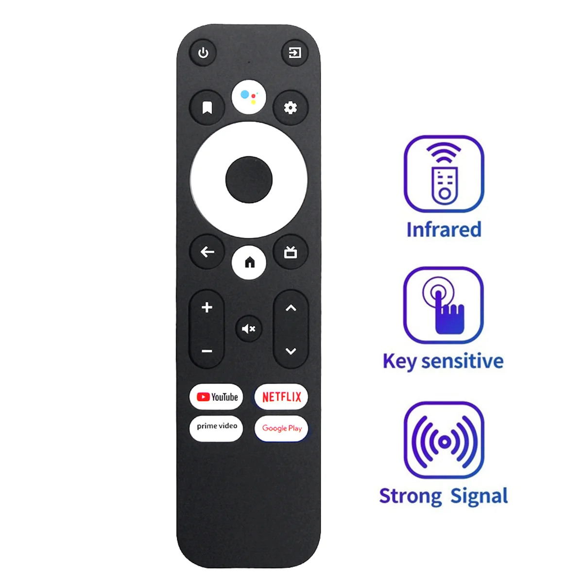 Remote Control suara pengganti untuk MECOOL/ONN KM2 Plus kotak TV Android untuk MECOOL KM2,KM2 Plus,KM7 Plus,KD3, KD5