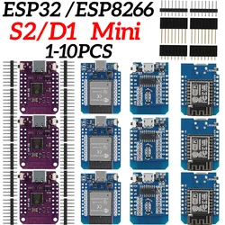 ESP8266 D1 Mini Board CH340 / ESP32 S2 Mini / ESP32-S2FN4R2 4MB FLASH 2MB PSRAM MicroPython For Arduino Development Board