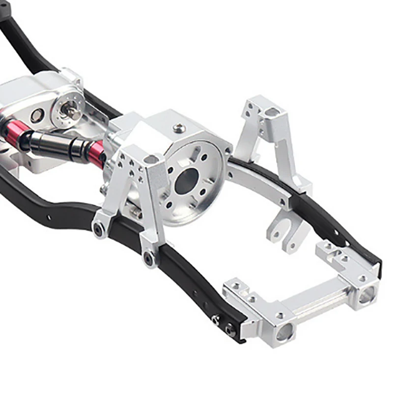 High quality Simulation climbing car313mm Wheelbase Metal Chassis Frame Front Gear Box Fit for 1/10 RC Crawler Car Parts