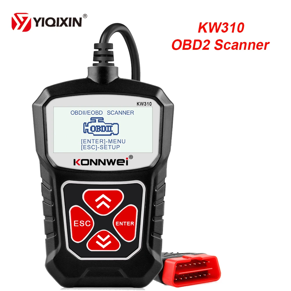 

KONNWEI KW310 OBD2 Scanner Russian Language For Auto OBD 2 Car Diagnostic Tool Automotive Scanner Car Tools PK Elm327