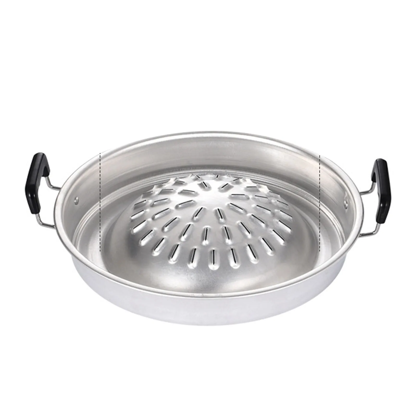 

E2 Barbecue Grill Pot Steak Grill Charcoal Pan Aluminum Barbecue Grill Hot Pot for Family Gathering Outdoor Camping Picnics Tool