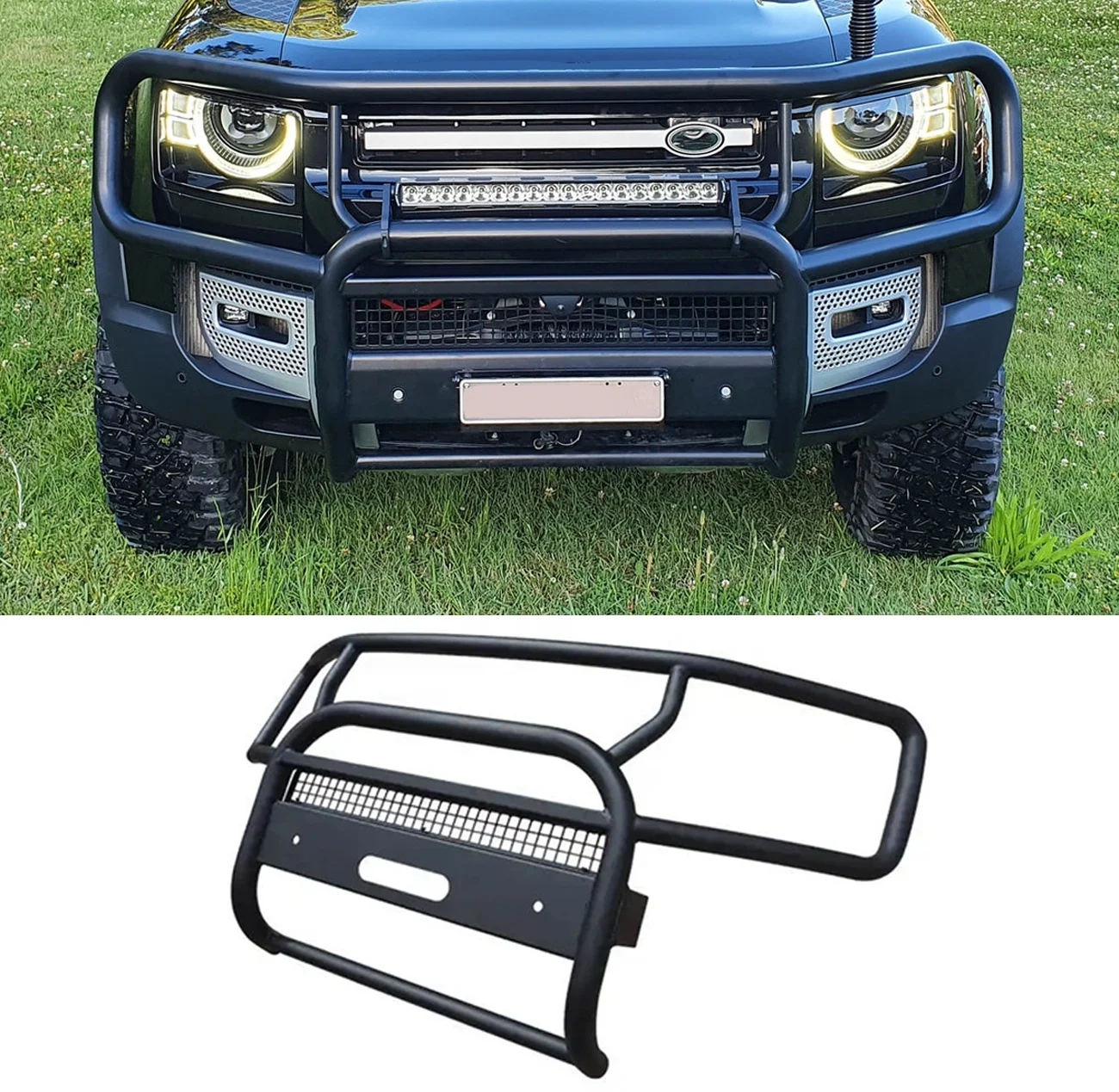 Front Bumper Front Bull Bar for Land Rover Defender 2020-2024