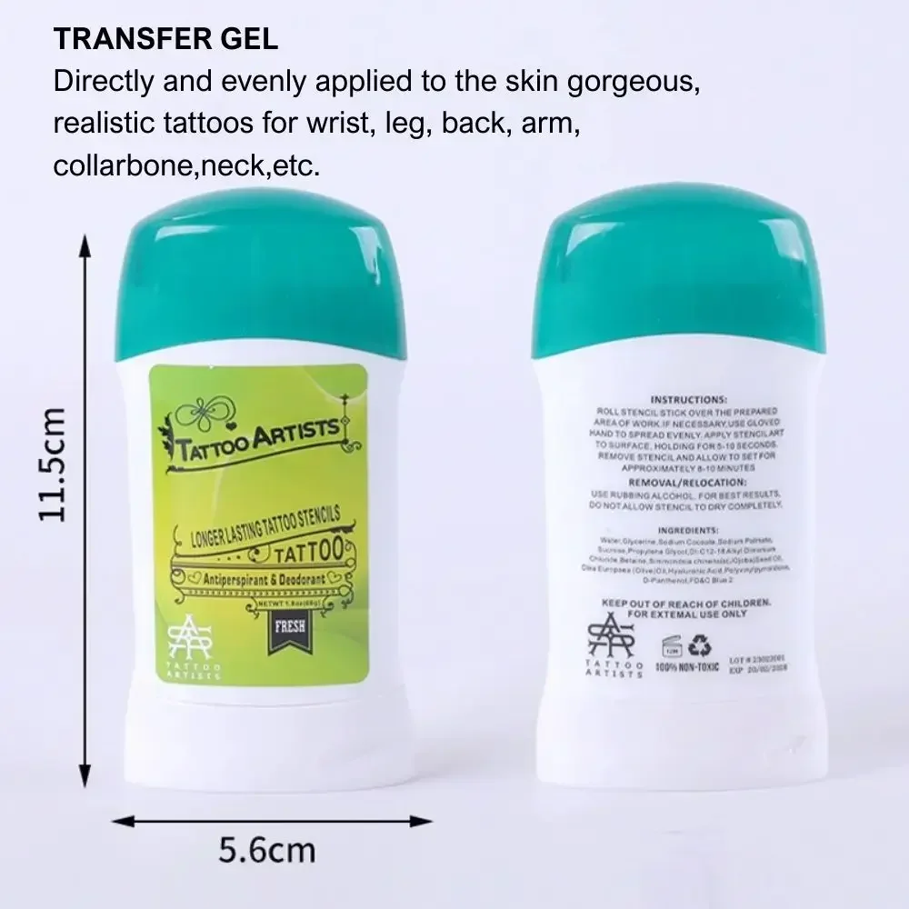 Tattoo Transfer Paste Tattoo Stencil Skin Transfer Cream Speed Stick Transfer Gel for Tattoo Tranfer Paper Machine Tattoo Supply view 3