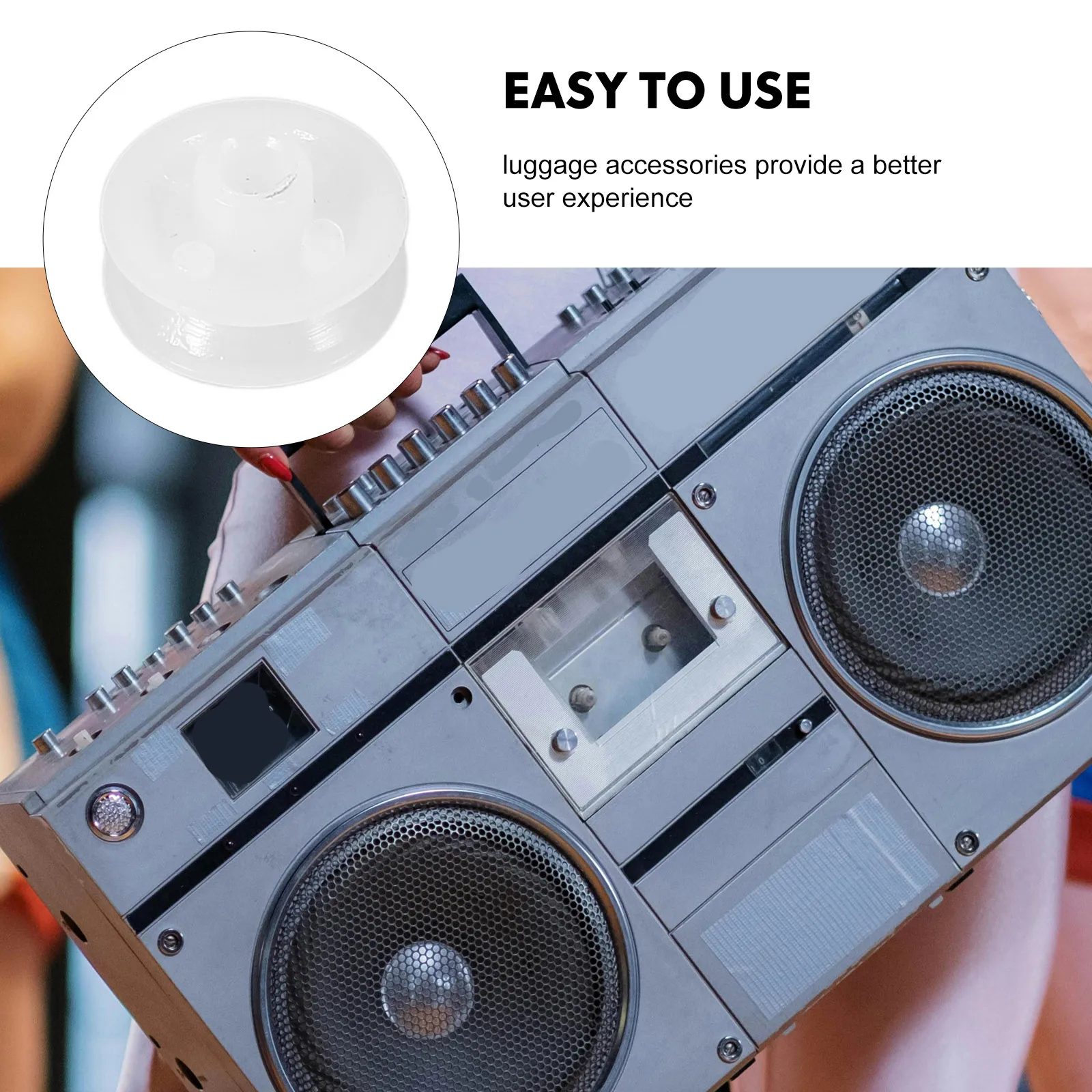

10 Pcs Plastic Belt Pulley Wheel for Tape Recorder Cassette Player Drive Mechanism Black V-groove Audio Device Pulley Recording