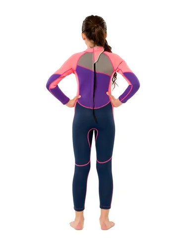Imagen 2 del producto Traje de neopreno para niños y niñas, trajes húmedos de manga larga de neopreno de 2,5 MM para nadar