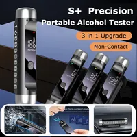 3in1 Portable Non-Contact Alcohol Tester with LED Digital Display Alcoholmeter Alcohol Accuracy Breathalyzer Diagnostic Tool