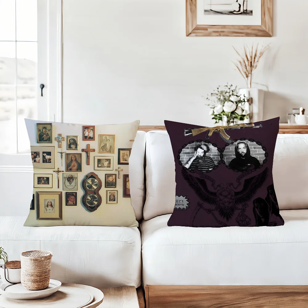 

Music group S-Suicideboy Pillow Case Office Cushions Suitable For Sofa Car Bedroom Decorative Cushion Cover