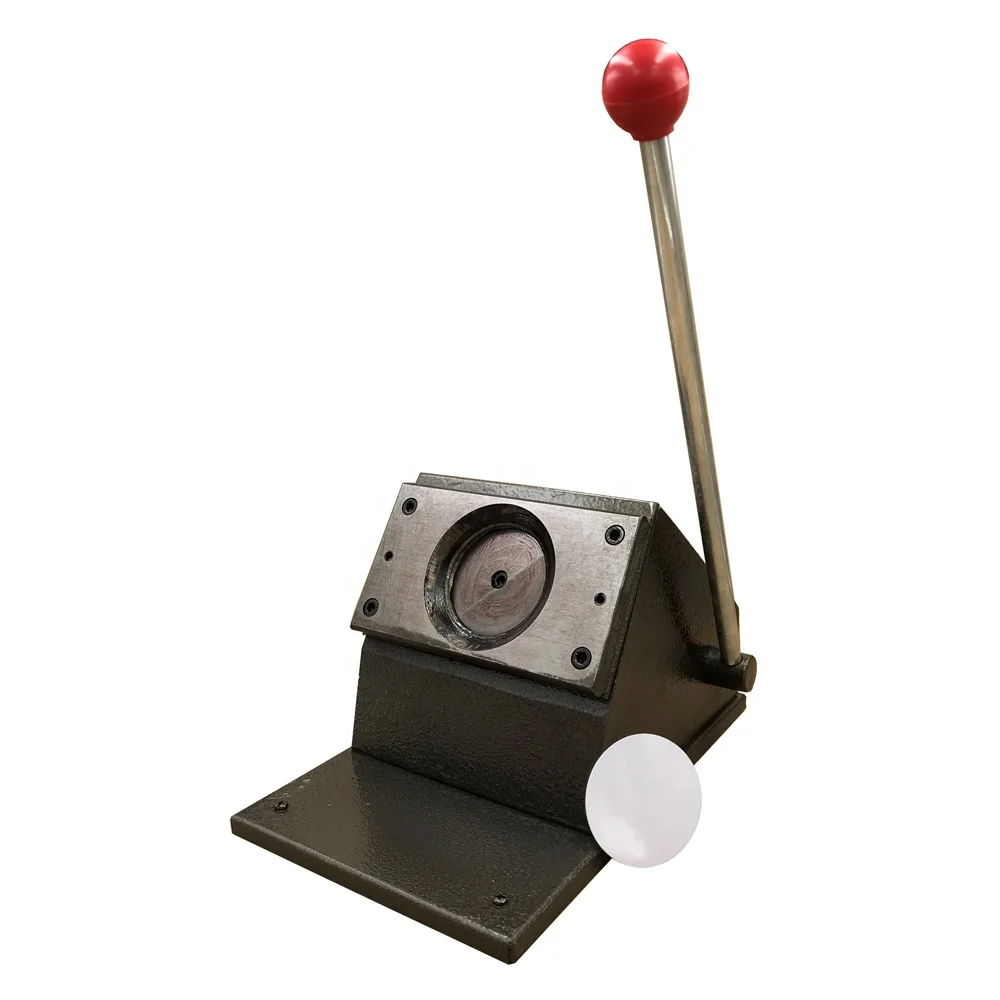 

Manual Plastic PVC Paper Round Badge Tag Button Circle Die Cutter