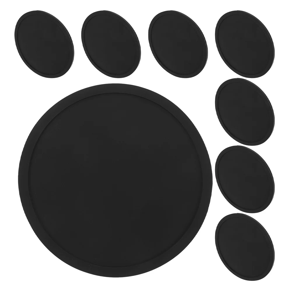 

8Pcs Anti-Skid Cup Pads Silicone Tumbler Pads Round Protective Practical Coasters Home Kitchen Bottle Mats Silicone Cup Mats