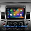 アンドロイド 14 8 グラム + 128 グラム Autoradio 三菱パジェロスポーツ L200 2006 - 2016 カーラジオ GPS ナビモニターステレオビデオ DVD カセット 4