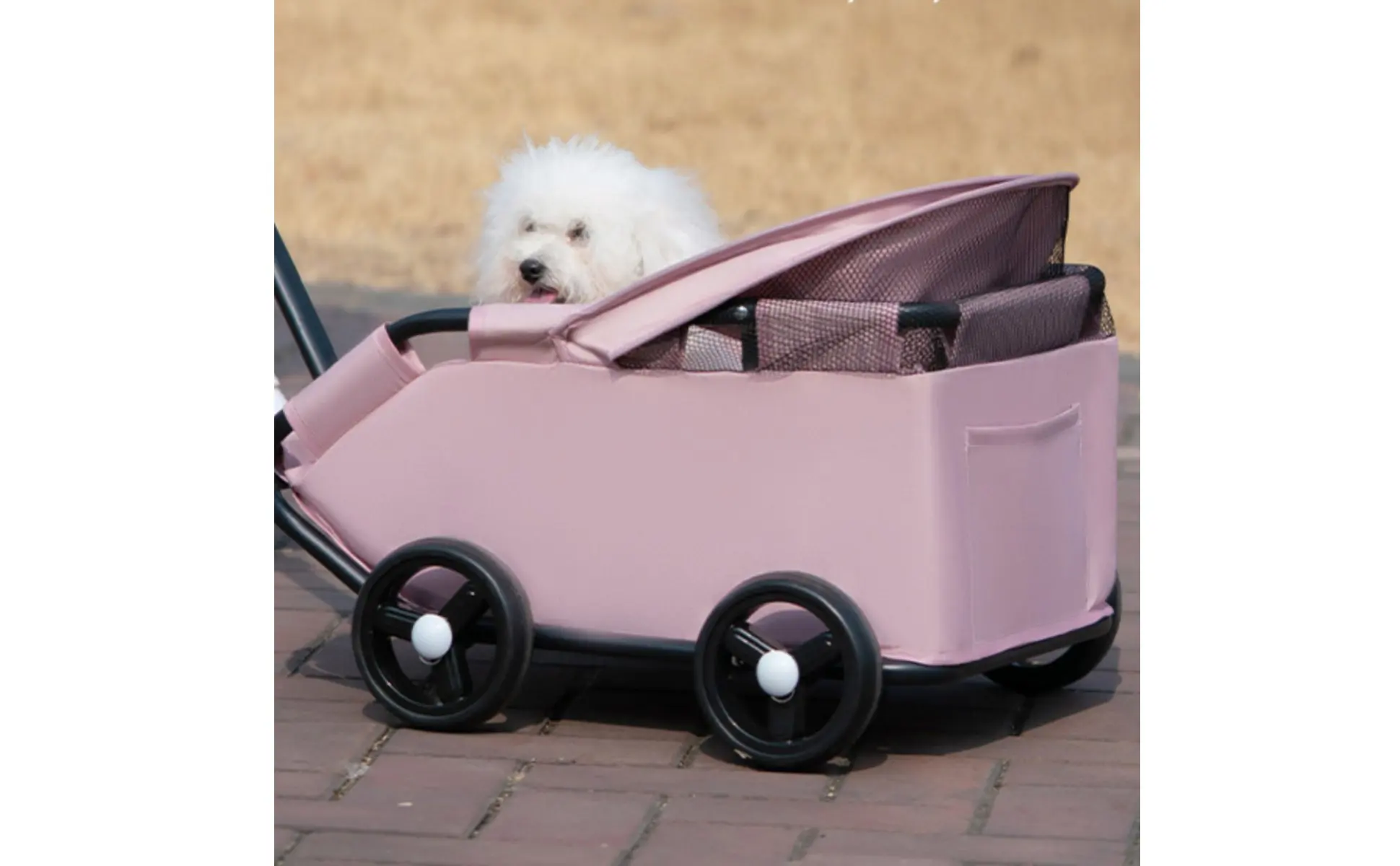 Small Pet Stroller Outdoor Use Foldable Pet Stroller for Cats, Park