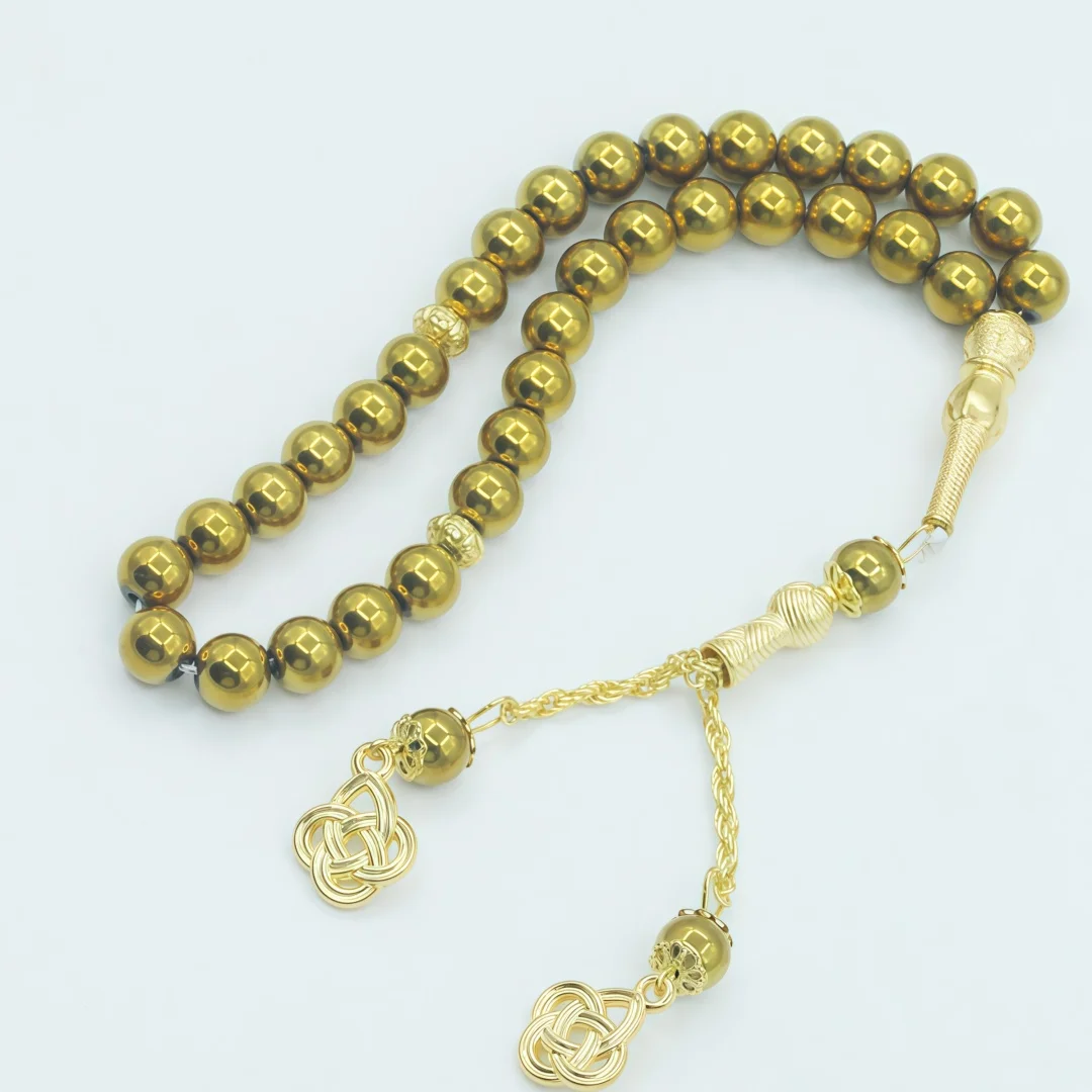 Islamic Prayer Beads 8mm 33 Beads Natural Stone Muslim Prayers Bead Daily Dhikr Tasbeeh Subha Tasbih Gift for Ramadan Hajj Umrah view 4