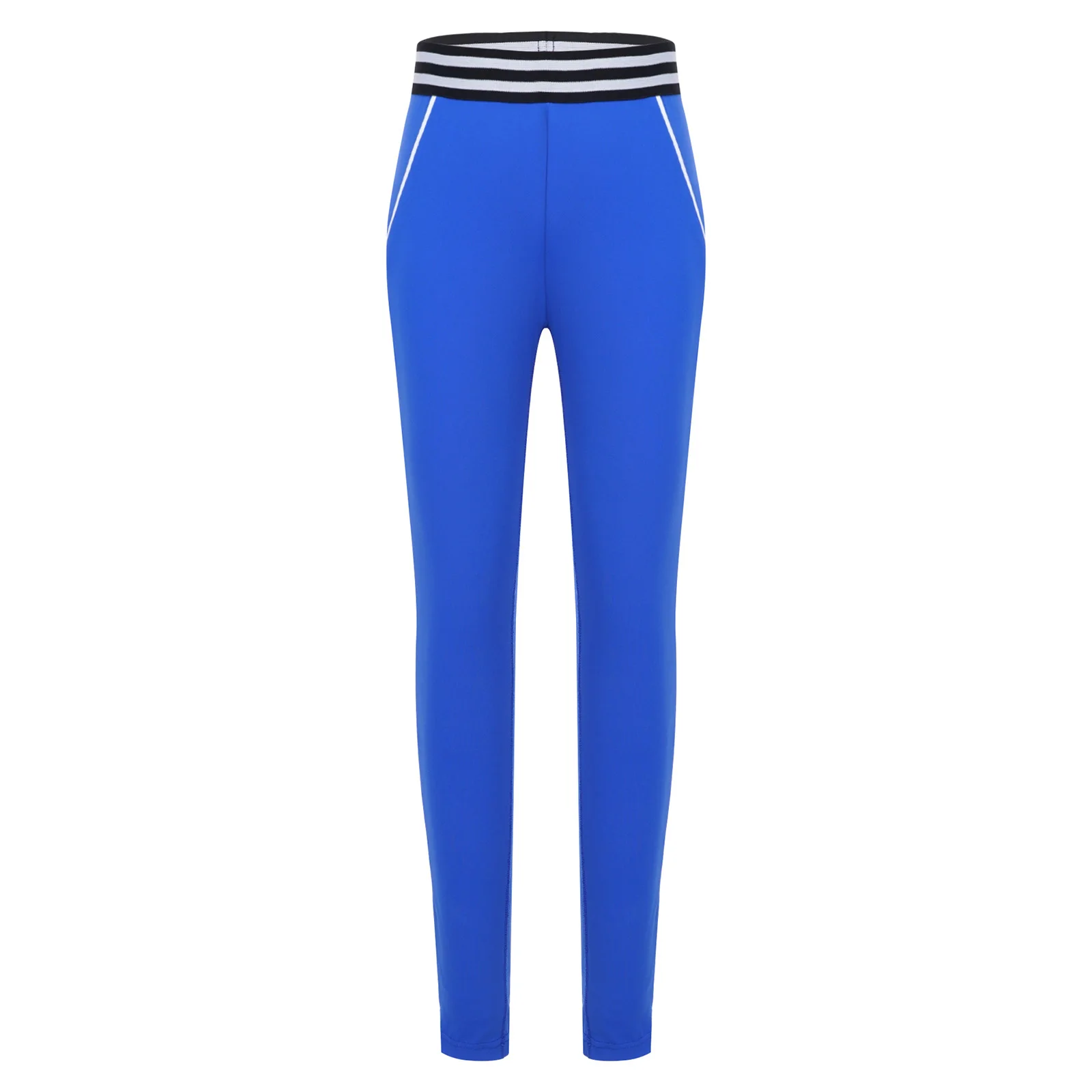 Leggings ajustados atléticos para niñas, pantalones de Yoga de entrenamiento transpirables, pantalones largos elásticos de cintura alta para gimnasia, Yoga, deportes de baile