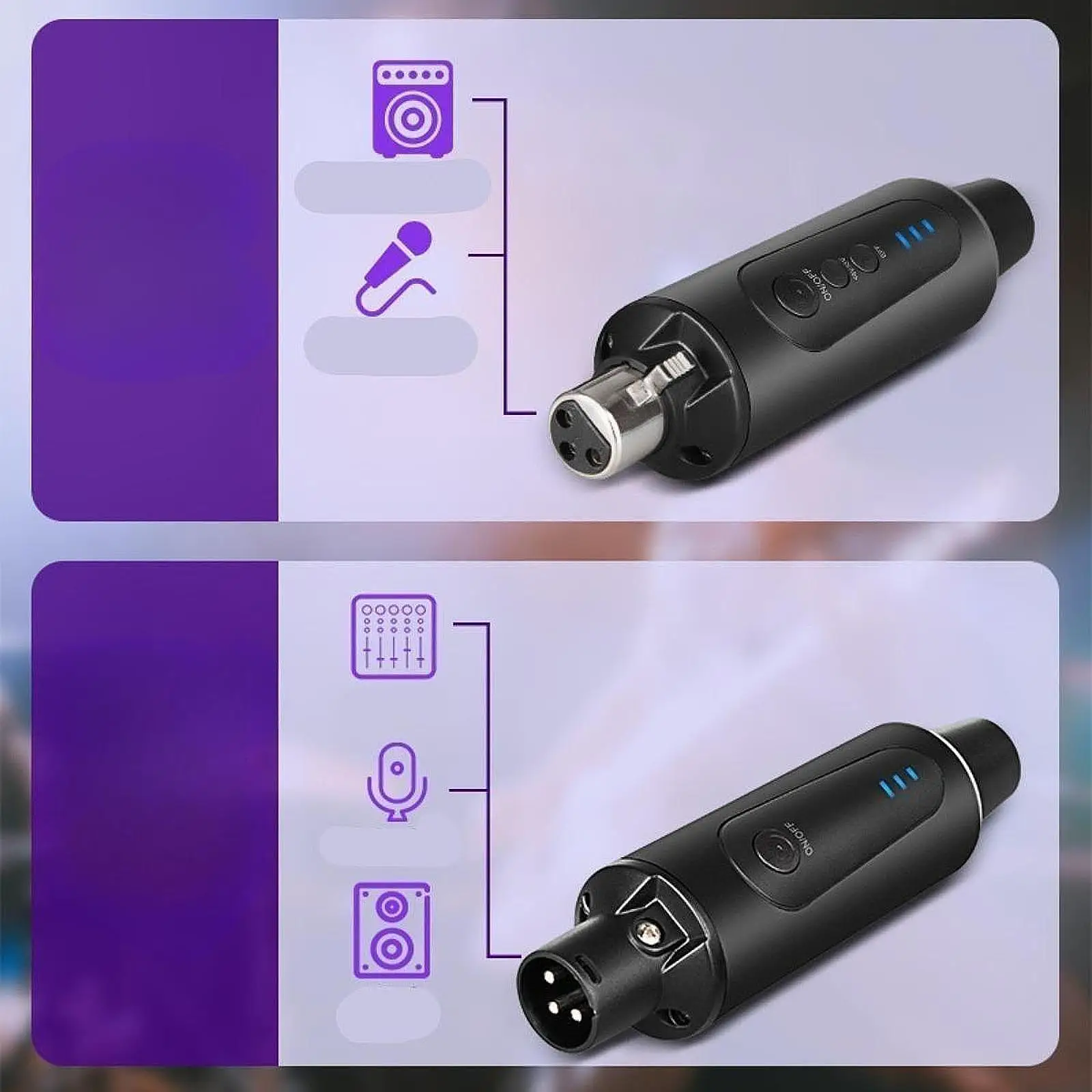 

2 шт. беспроводной микрофонный передатчик приемник для студии звукозаписи концертов