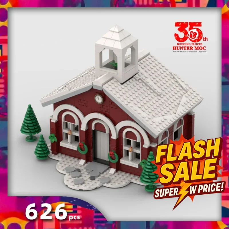 

2025 Christmas Building Blocks - Adult Edition with Vacation House, Xmas Train & Santa Puzzle