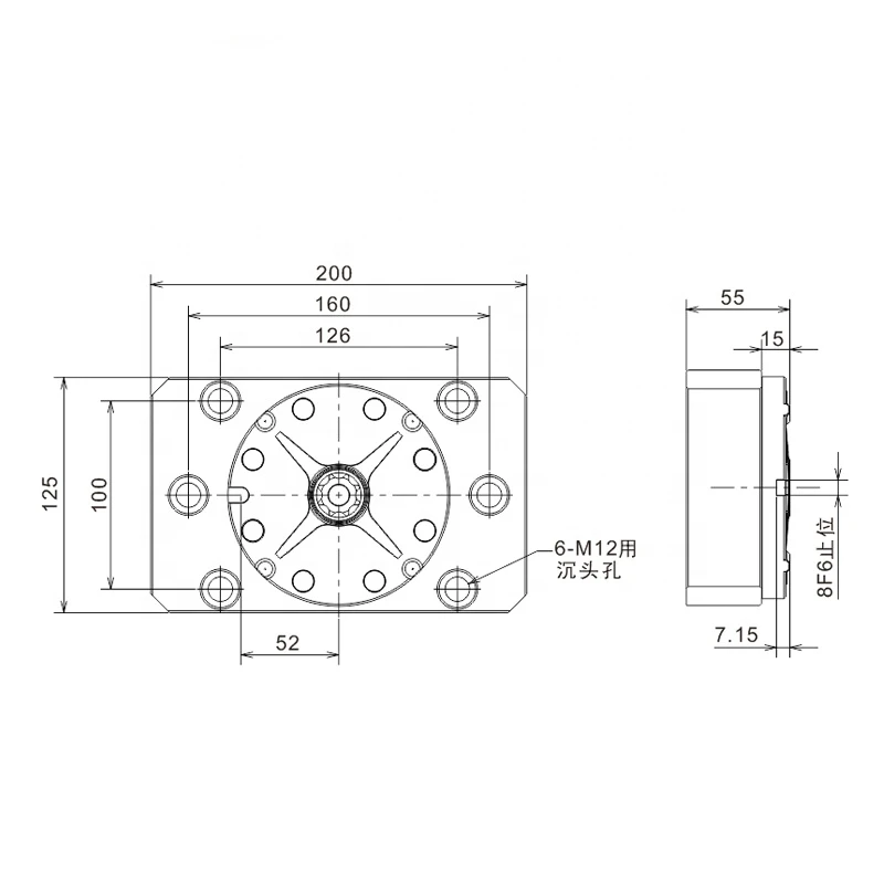 supply  high quality  precision zero point clamp for  machining   3A-110105