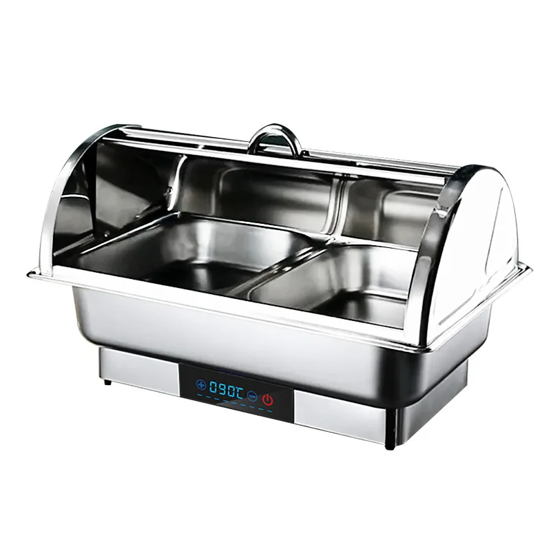 Commercial Stainless Steel Electric Buffet Stove Food Warmer Hotel Breakfast Soup Boiler Insulation Stove