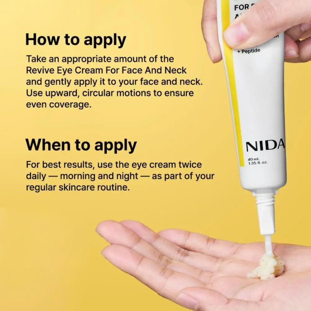 NIDA كريم عين مغذي الريتينول ترطيب إصلاح كريم وجه تهدئة المسام تنشيط الجلد مصل مغذي العناية بالبشرة