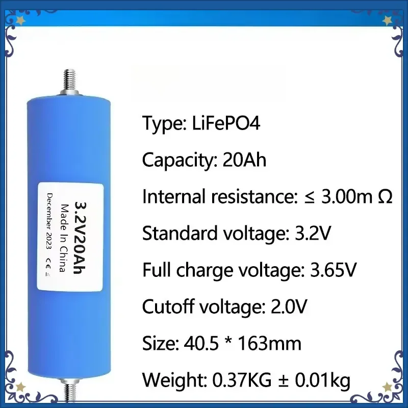 

40135 3.2V 20Ah LiFePO4 Battery phosphate cell for Golf Cart Motorcycle Car Motor batteries Modification