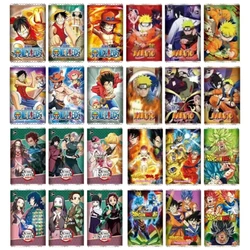 180PCS Demon Slayer Non-repetition Anime Cards ONE PIECE English Flash Cards Dragon Ball Game Card Collection NARUTO Deck Box