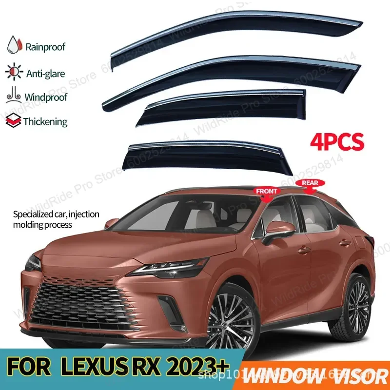 Door Rain and Eyebrows for Lexus RX 350 500h 450h and 350h 2023 to 2025