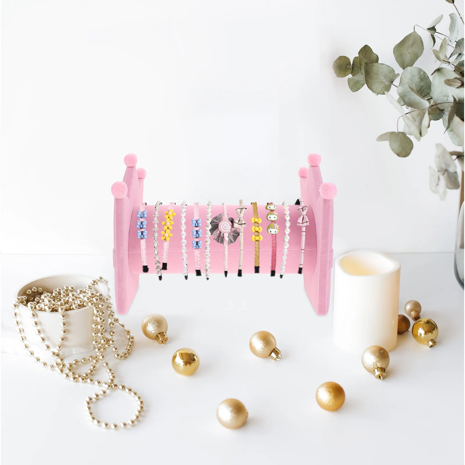 Headband Stand Hairband Display Storage Rack Crown Jewelry Holder Shape for Girls Accessories