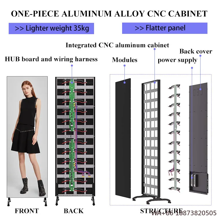 LED الاتجاه الجديد حامل أرضية داخلي شاشة عرض ملصق فيديو P1.86 P2