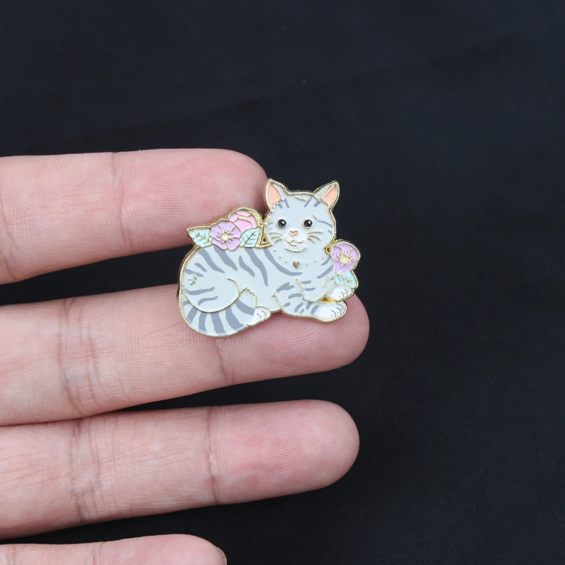 Cartoon Animal Pet Enamel Brooch Collection, Dog & Cat Lapel Pins