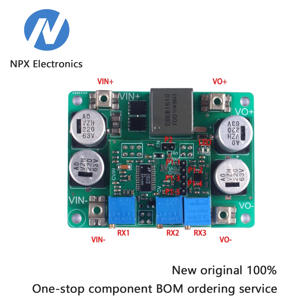 

24V to 12V voltage reduction module - DC-DC high-power 20A power supply