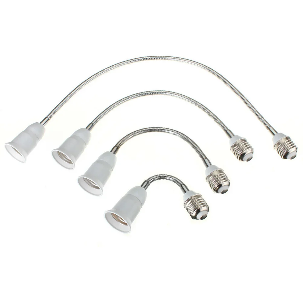 Gniazdo E27 E27 E27 E27 przedłużacz podstawy lampy Adapter żarówki konwerter świecznik przedłużacz 20CM-60CM