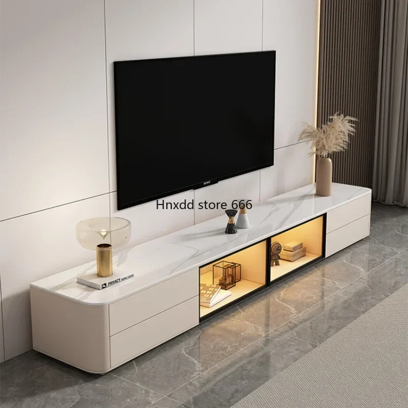 

Italian Light Luxury TV Cabinet Coffee Table Combination Simple Modern TV Cabinet Living Room Mueble Para Televisor Furniture