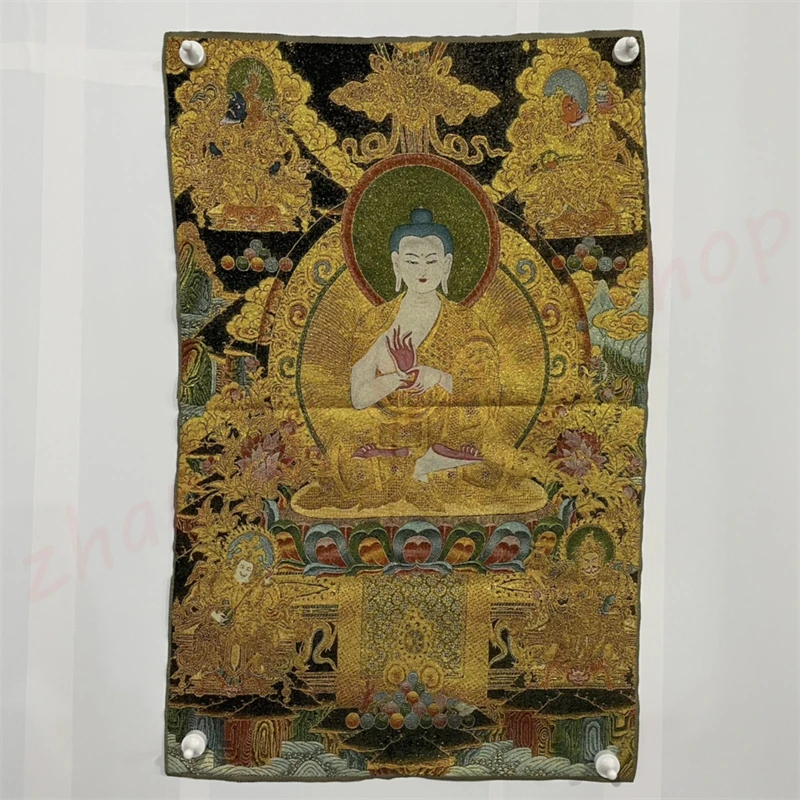 

Auspicious Tangka, Buddha statue, exquisite home decoration with religious customs, auspicious home decor