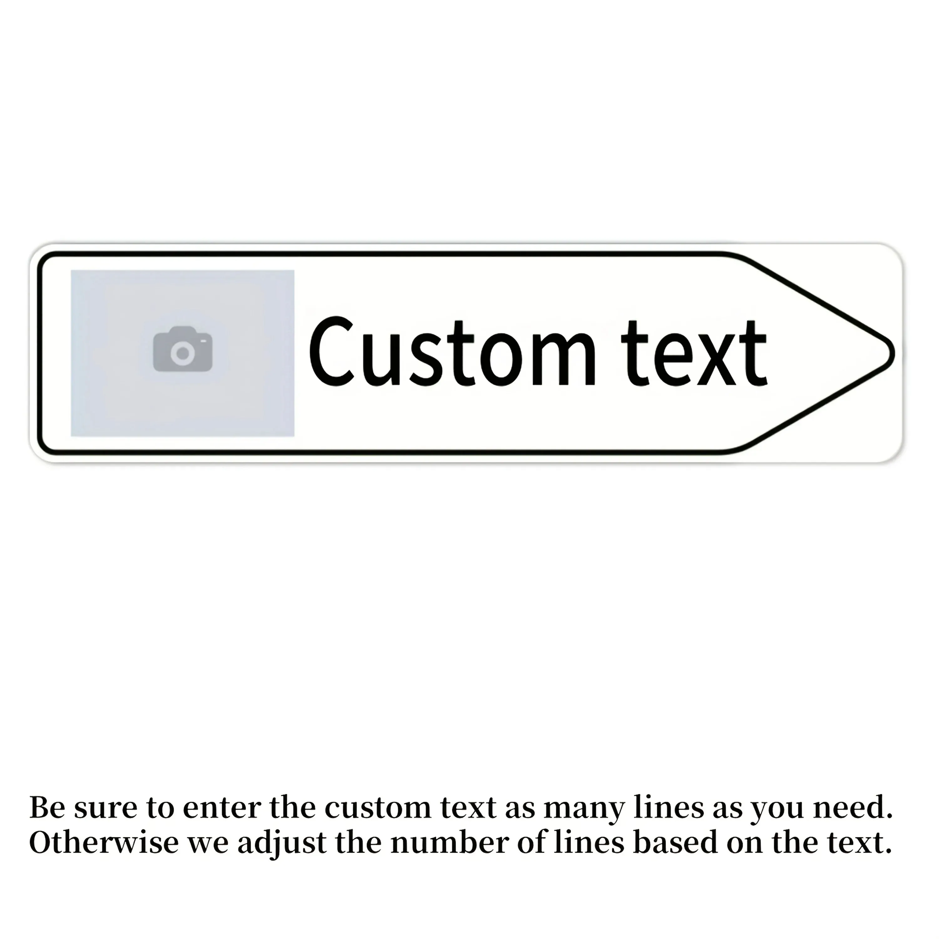CIFbuy Custom Parking Direction Sign Multi‑color Waterproof Aluminum Plaque For Garage