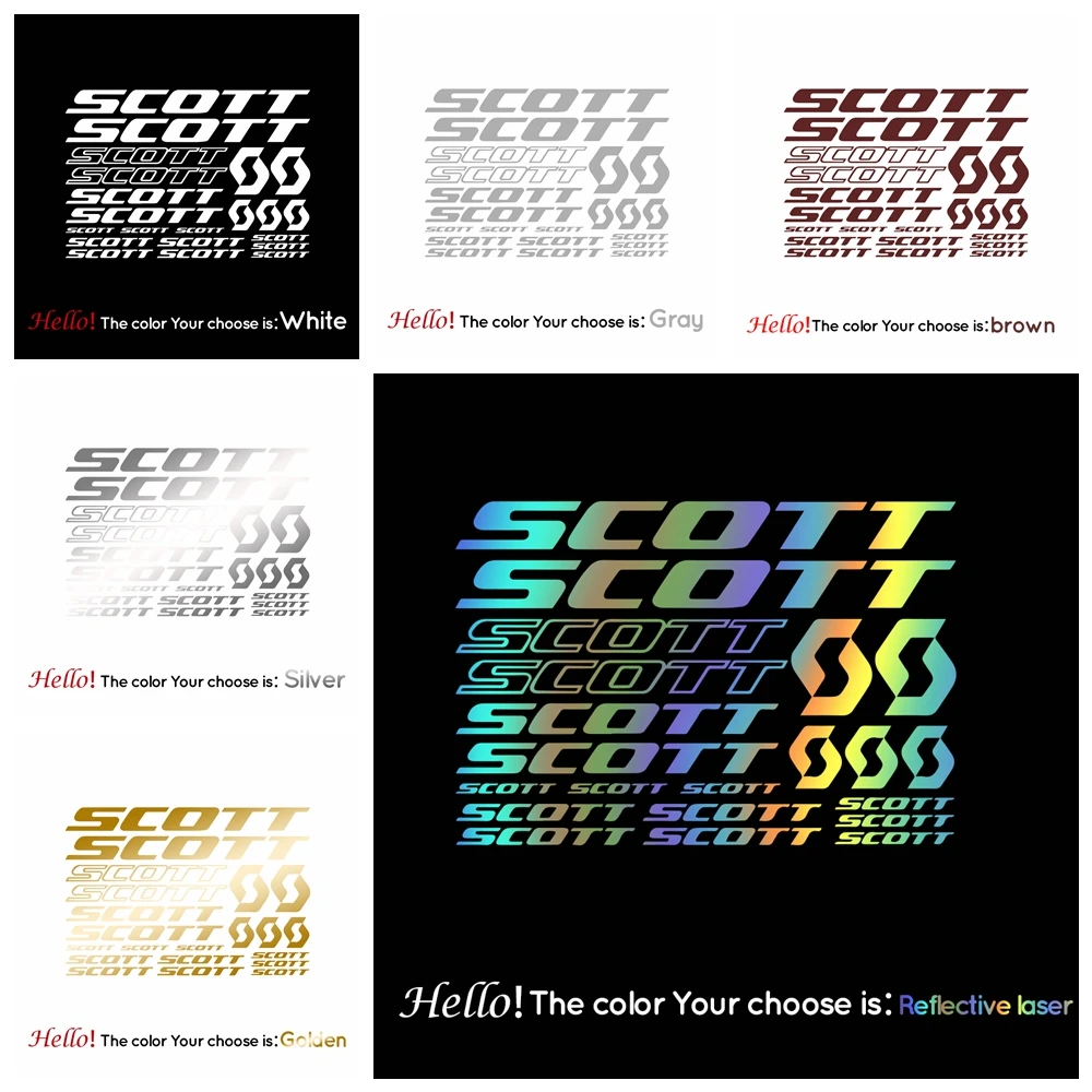 

Эксклюзивные прозрачные наклейки с транспортировочной мембраной, не разрывающиеся наклейки для велосипедных рамов Scott, декоративные наклейки для езды на велосипеде «сделай сам»