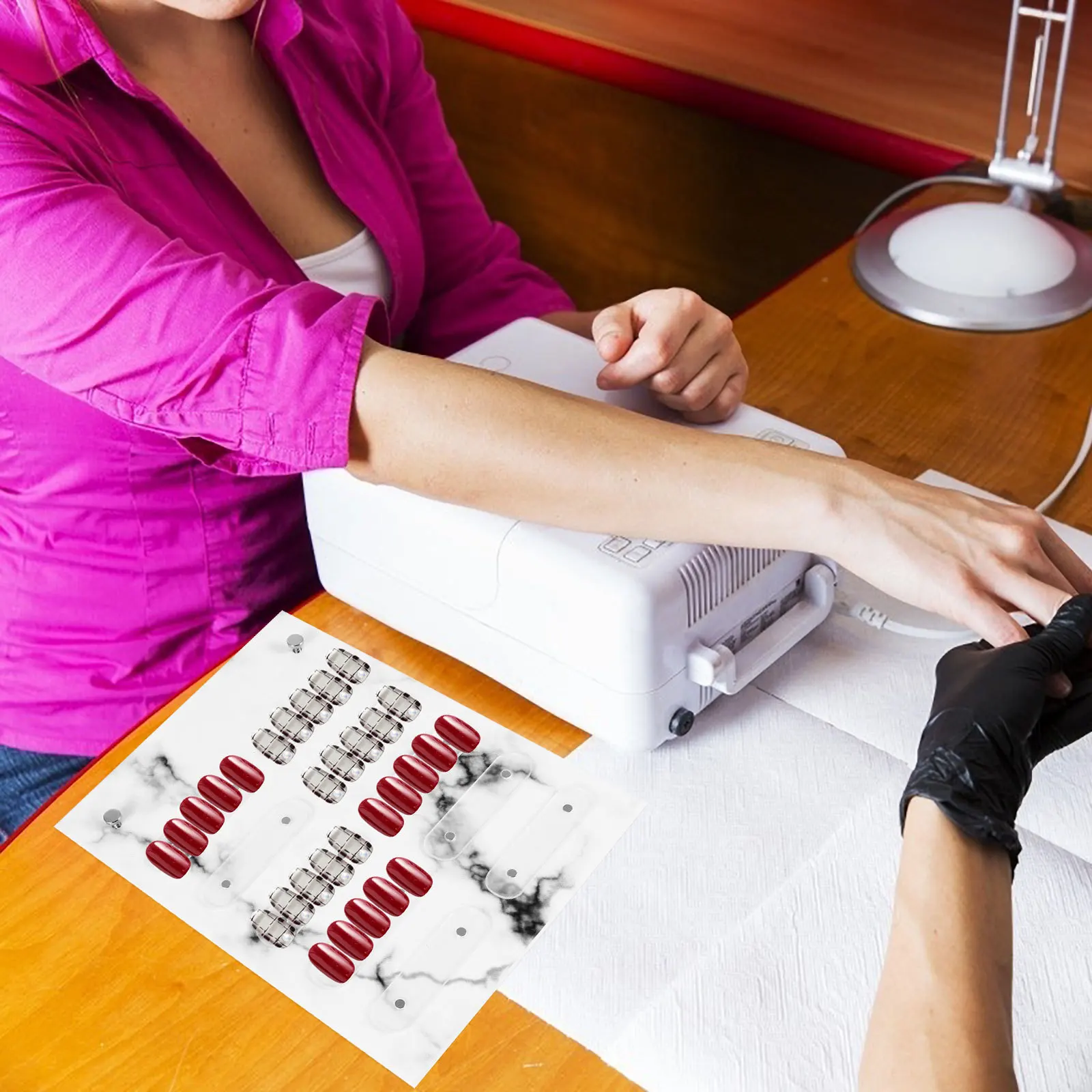 

Nail Art Showing Holder Magnetic Acrylic Display Board Portable Compact Practical Home Shop Decor Nail Art Showing Holder