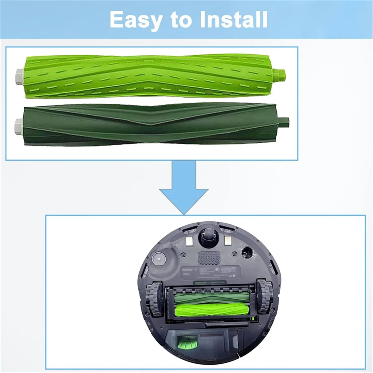 Rubber Roller Brush for IRobot Roomba E I J Series, E5 E6 E7 I3 I3+ I4 I4+ I6 I6+I7 I7+ I8 I8+ J6+ J7 J7+ I5 I5+J5 J5+ image 4
