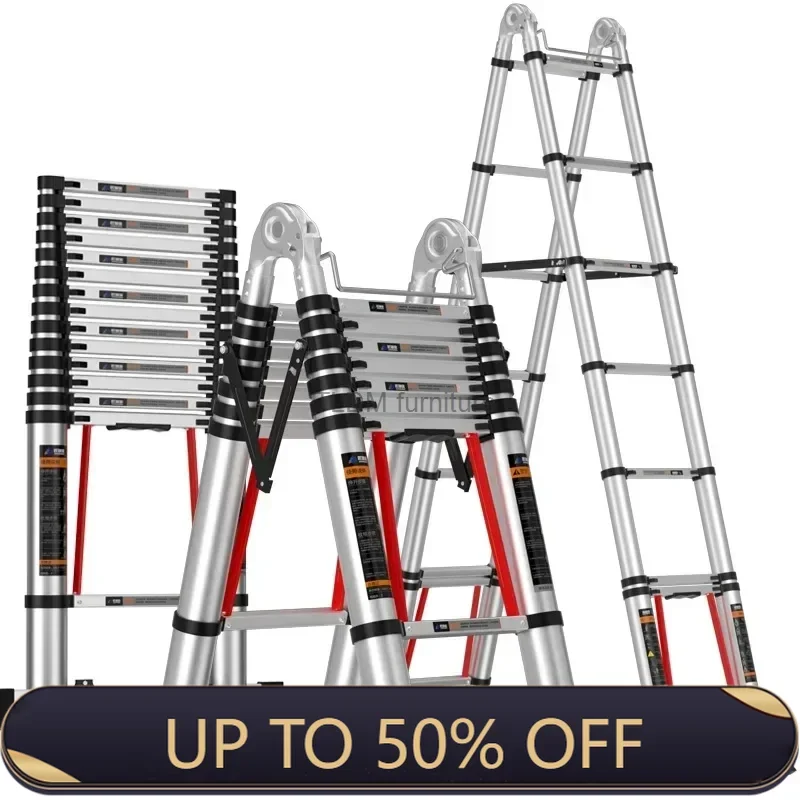 7 Meter Telescopic Ladders Portable Folding Aluminium Multipurpose Household Step Stair Engineering Staircase For Home