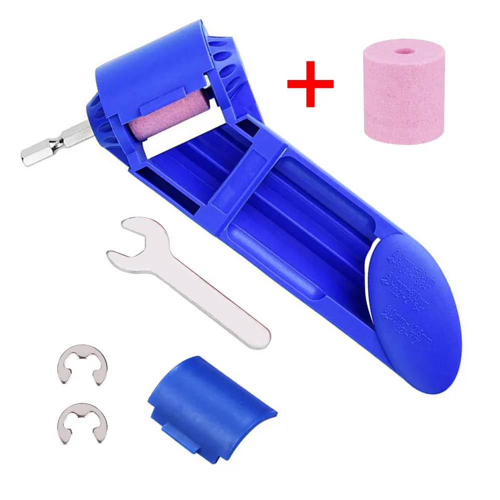 Grinding Wheel Drill Bit Sharpener Hand Tools Nail Drill Bits Set Sharpener For Step Drill Accessories