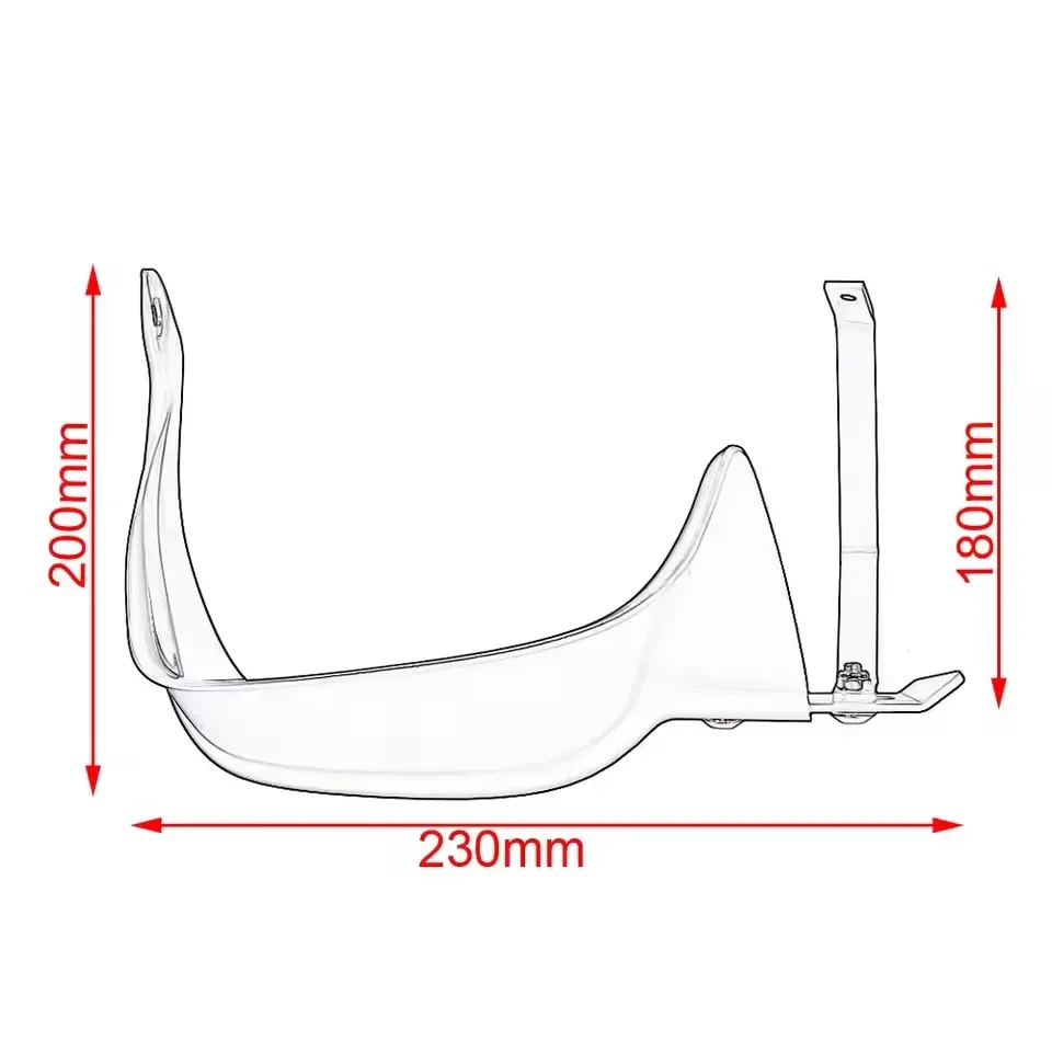 Para kawasaki z900 versys 650 1000 z 900 protetor de modificação engrenagem protetora moto mão guarda handguard escudo à prova vento
