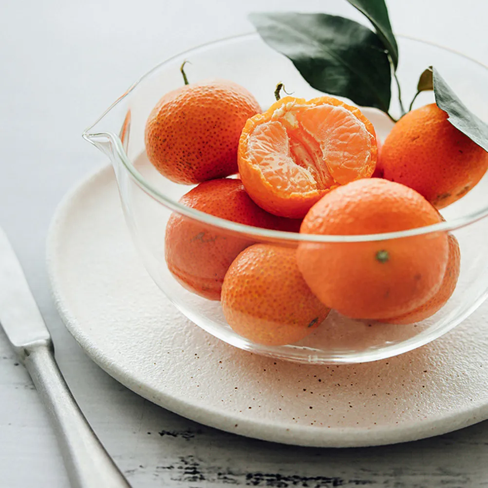 

2Pcs Glass Mini Prep Bowl Transparent Small Mixing Bowl for Fruit Salad Dessert Yogurt Snack Serving Kitchen Storage Container