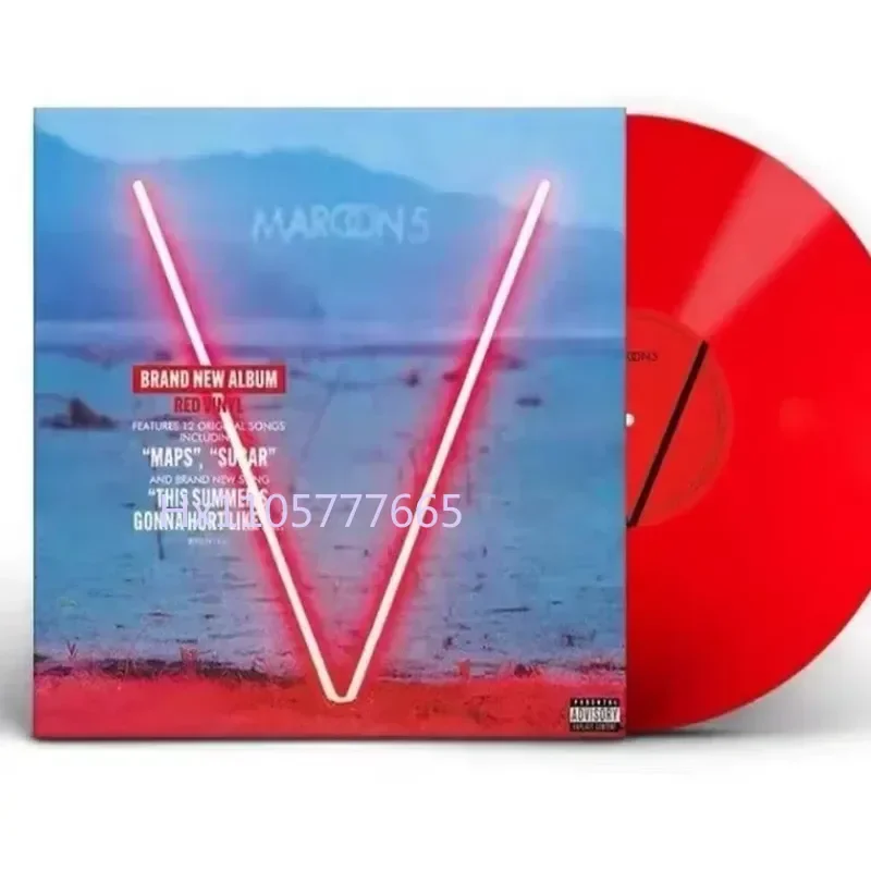 Совершенно новый оригинальный виниловый альбом Maroon 5 V Red Magic Red