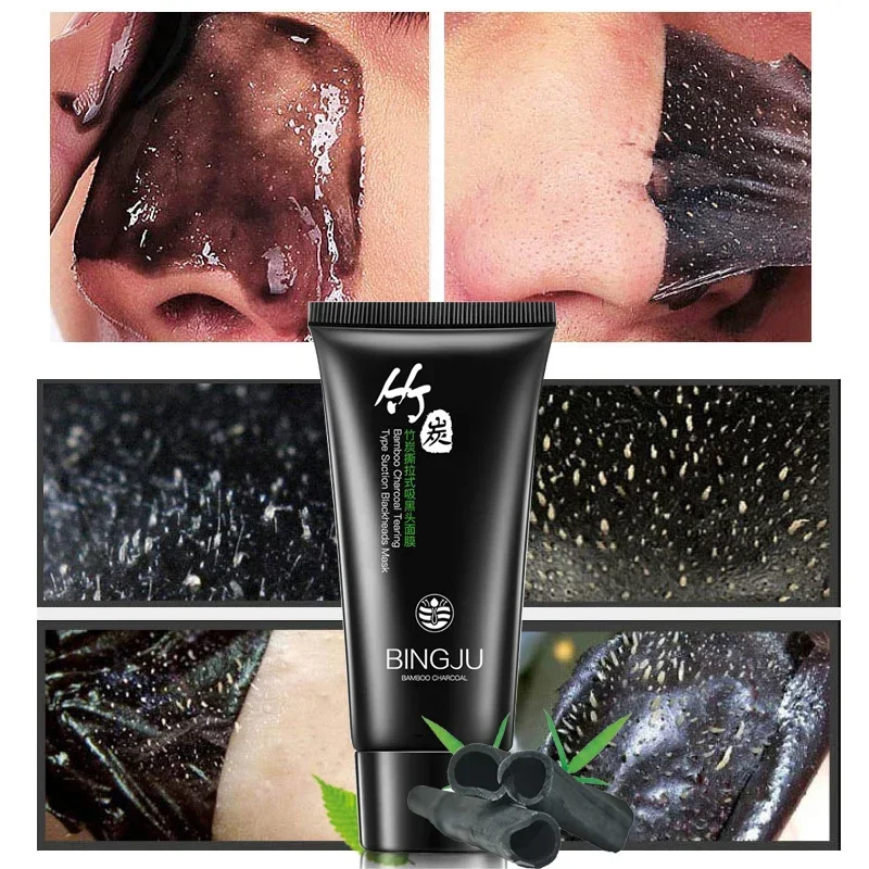 Mitesser entfernen Gesichtsmaske Gesicht entfernen Akne Peeling schwarze Maske Tiefenreinigung Ölkontrolle Black Head Remover MUD MASKE 60G