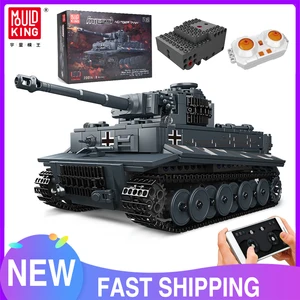 Mold King20014 Military Toys The App&RC Motorized Tiger Tank Model Assembly Technical Car Building Block Kids Christma 12ベストセールスLEGOテクニックRCカー-7