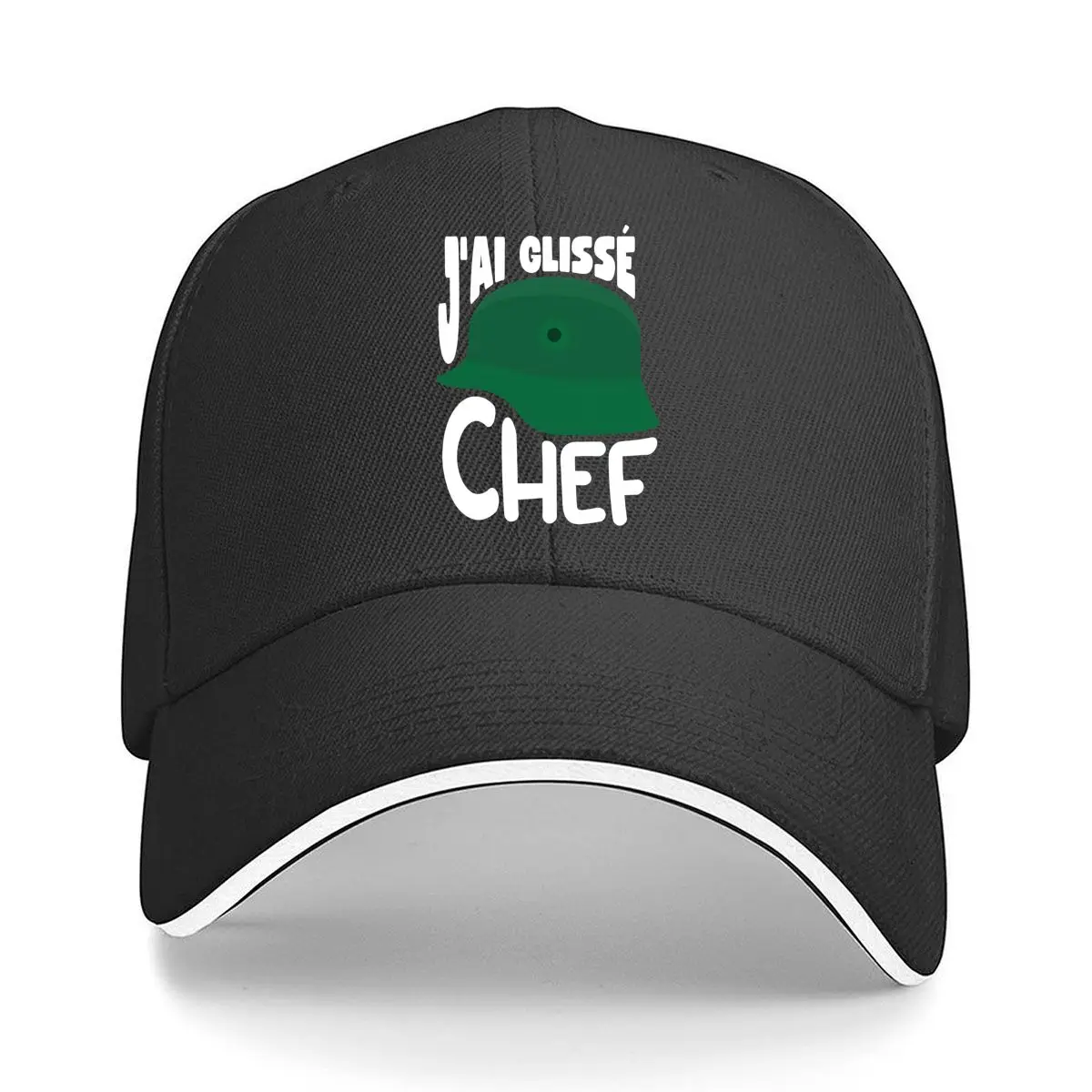 

J'ai Clissé Chef Bold Text Art Print Sandwich Baseball Cap