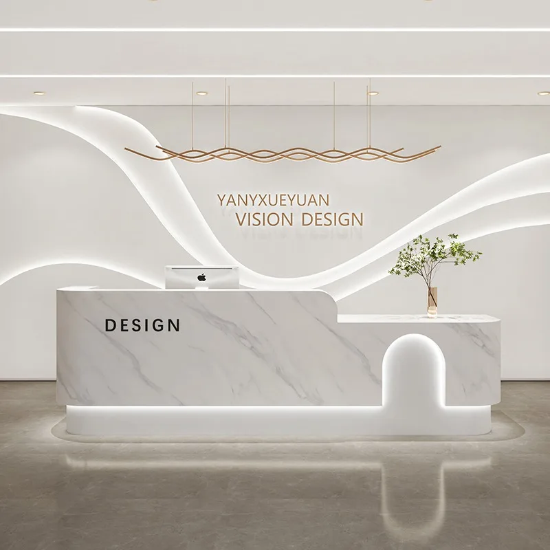 Simplicity Modern Reception Desk Luxury Nordic Style Desk Beauty Cashier Counter Desk Shop Pulpito De Iglesia Bar Furniture