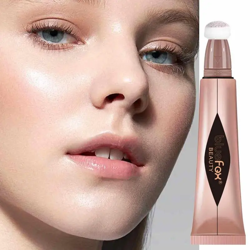 Beauty Toverstaf Liquid Stick Met Kussen Applicator Voor Gezicht Super Zijdeachtige Blos Gladde Shimmer Markeerstift Beauty Toverstaf Voor Gezicht