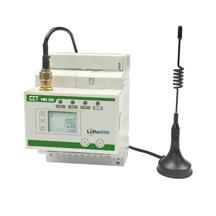 

CET PMC-350-C EU863-870 EU868MHz Antenna RF Module Three Phase DIN Rail WIreless Lora/Lorawan Energy Meter