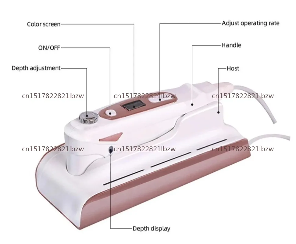 Portable lifting and firming face and neck care design Ultrasonic instrument 1 pieces