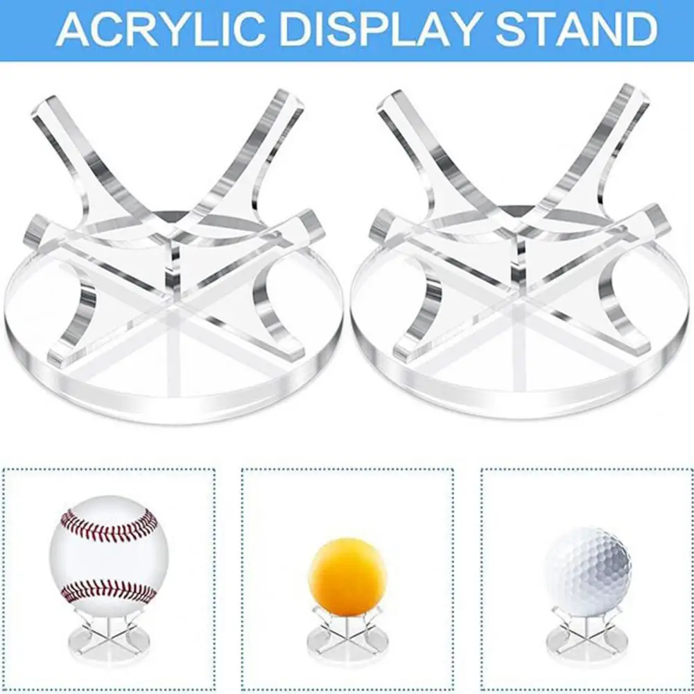 Acrylic Sports Ball Stand Acrylic Sports Ball Display Stand Holder for Basketball Football Soccer Rugby Volleyball Baseball Golf