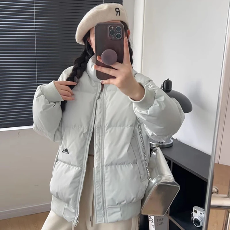 Korea Snow Wear Down Cotton Coats Tops Classic Loose Parkas Abrigo Fashion Warm Casual Chaqueta Elegant Women Jaqueta Casaco